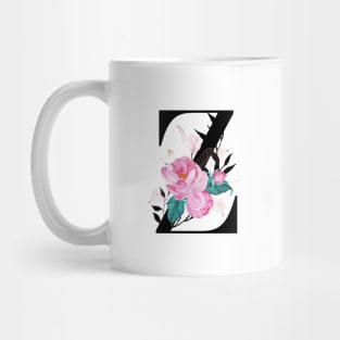 Floral Monogram Z Mug